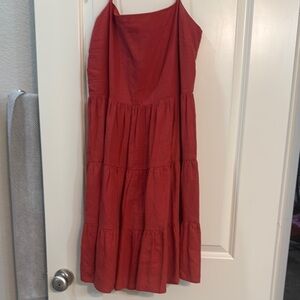 Banana Republic Red Midi Dress